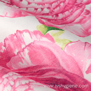 Table cloth flower printed spunlace nonwoven